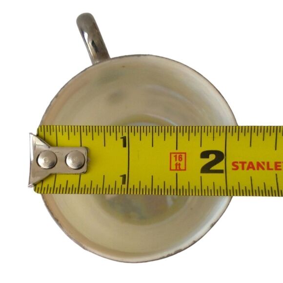 Lustreware Demitasse Espresso Cup Saucer Hotta Yu Shoten Moriage Swans Floral. - Picture 13 of 16